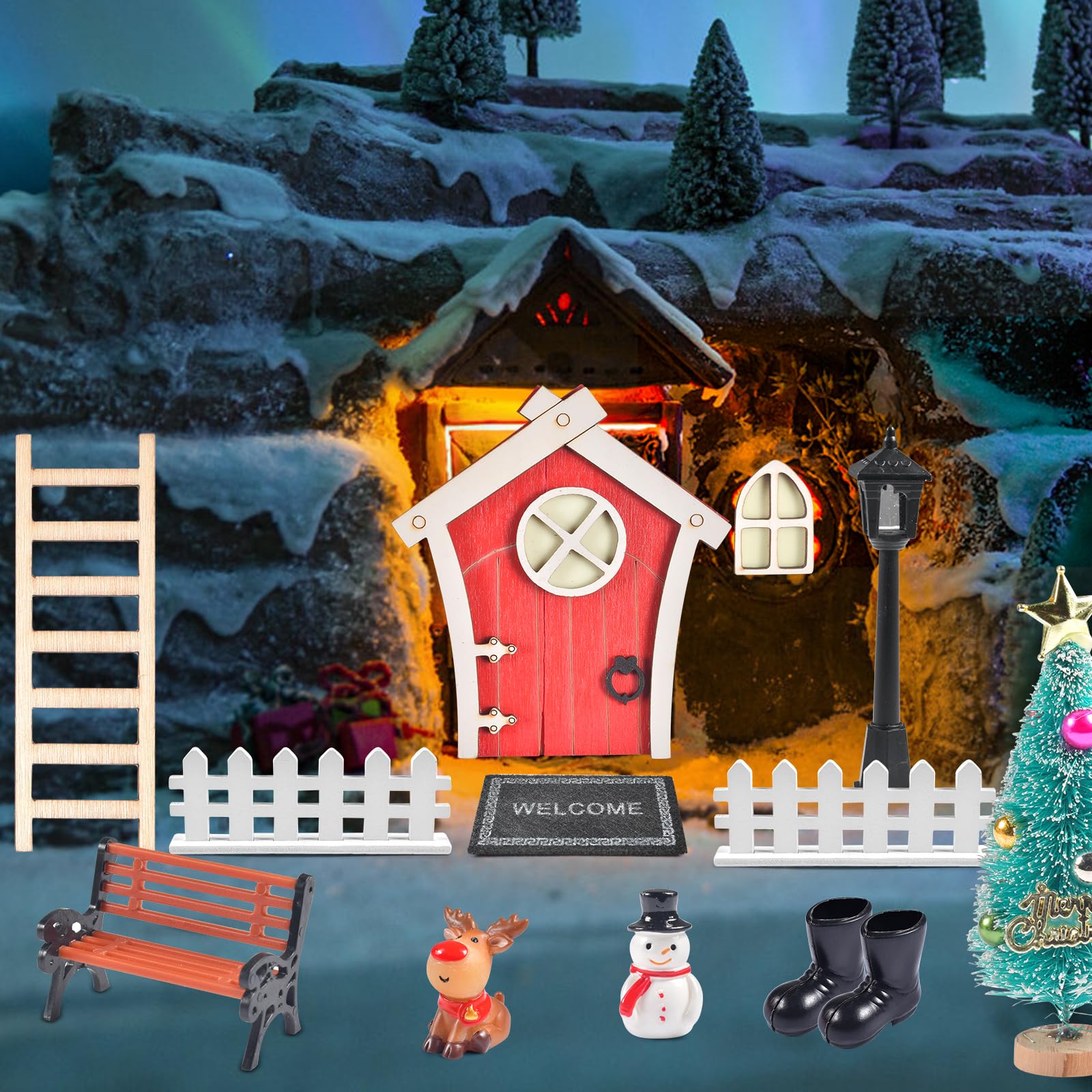 Porta dell'Elfo Elf on the Shelf® - Il portale magico per tutti gli aiutanti di Babbo Natale - Il Villaggio di Babbo Natale