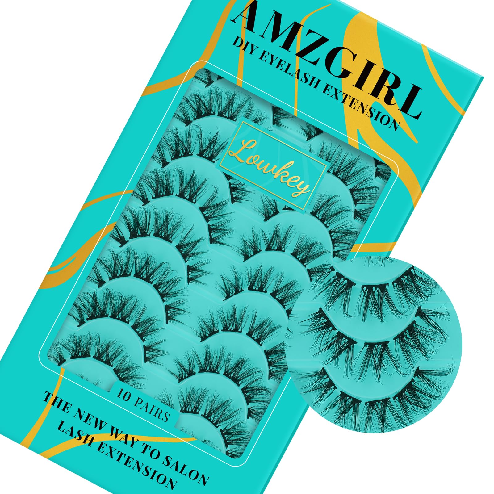 Diy Lash Clusters 10 Pairs Cluster Lashes Wispy Lash That Look Like Extensions 3D False Eyelashes Natural Soft