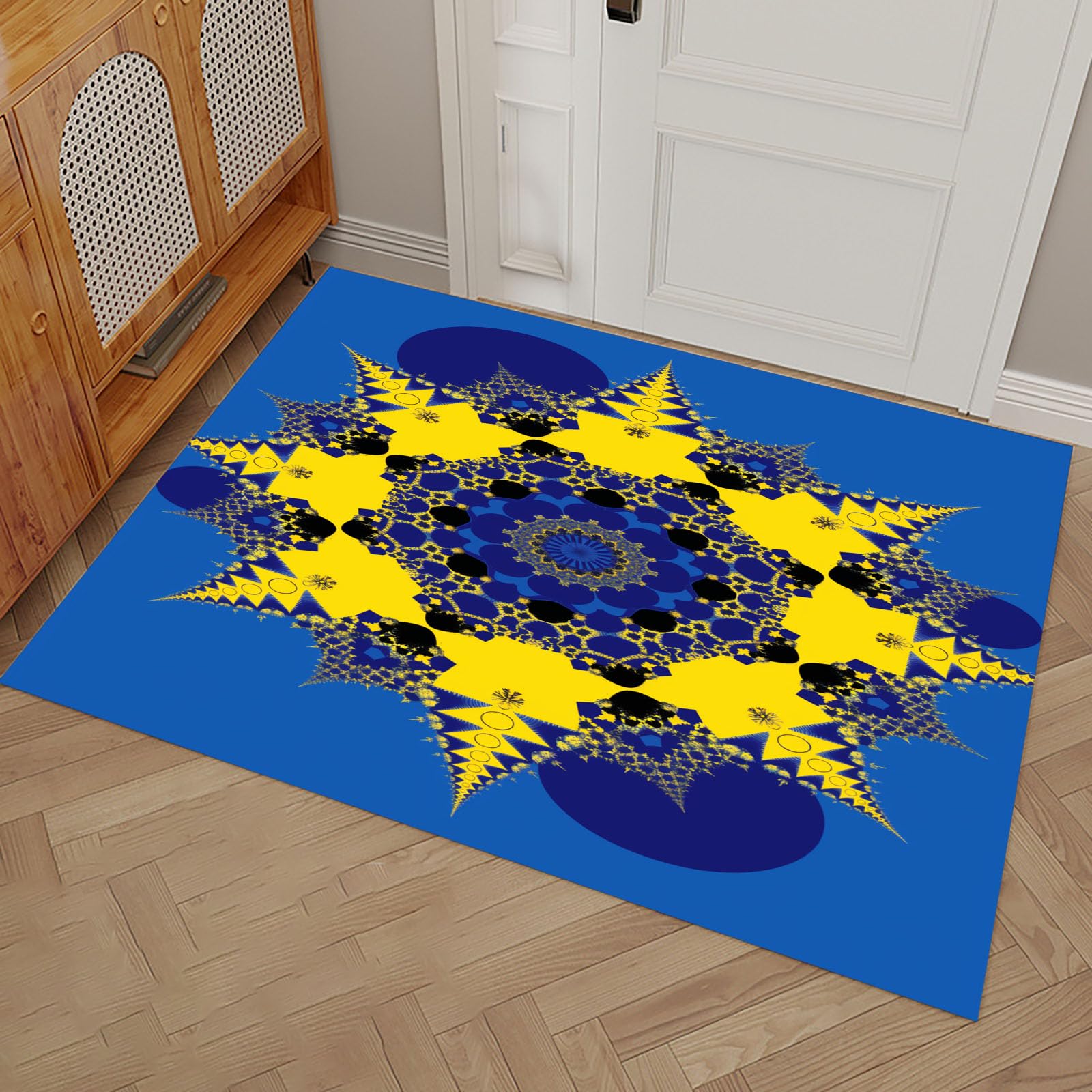 Tapis de sol super absorbant et lavable en machine style abstrait