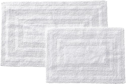 Miniatura 2 de Eddie Bauer - Juego de 2 alfombras de baño, 100 % algodón suave con respaldo antideslizante, secado rápido y superabsorbente, paquete de 2 unidades