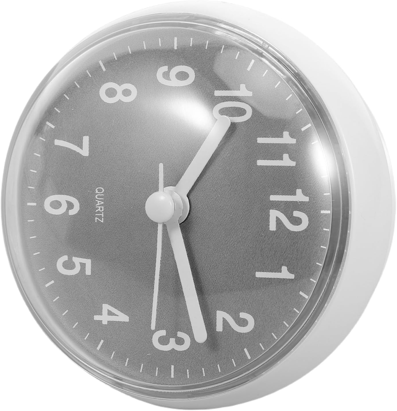 VOSAREA Mini Waterproof Round Bathroom Shower Clock with Suction Cup