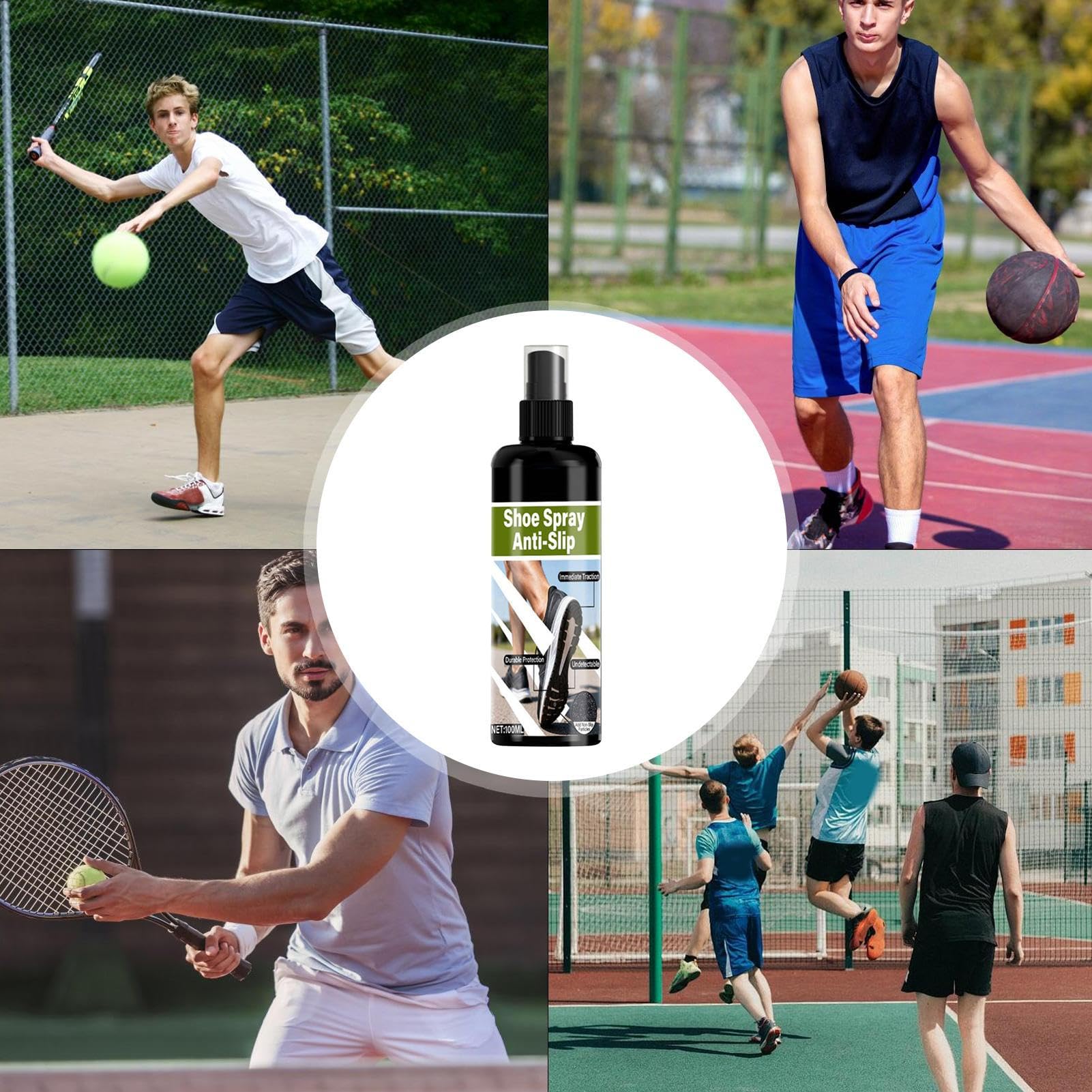 Grip Spray do Butów Koszykarskich 100ml - Szybkoschnący, Bez Klejenia, Sprzęt Treningowy