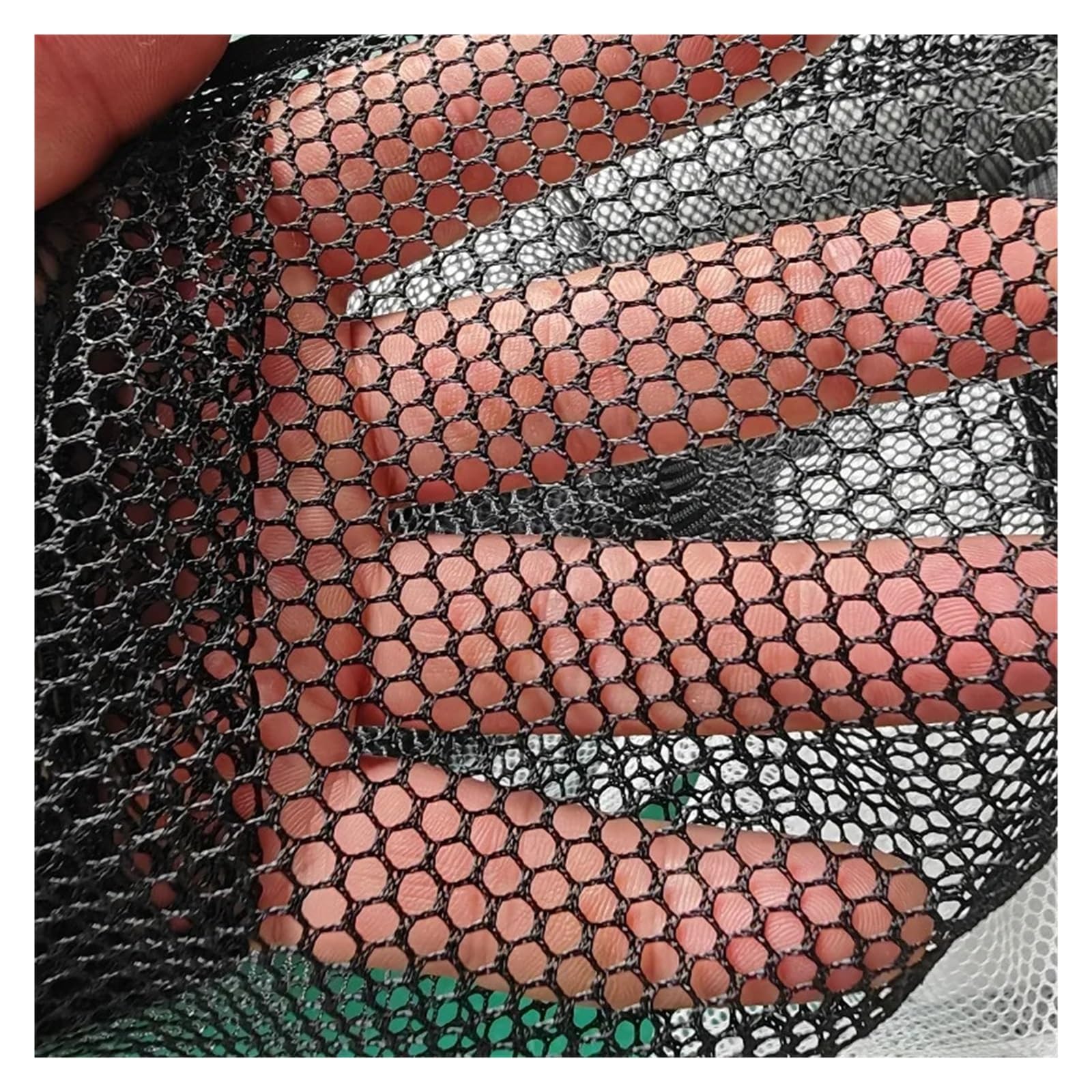anti bird netting Nylon Mesh Fabric- 3mm Hex Hole Fishing Net,Anti Bird Netting -Garden Fruit Crops Protective for Pond Fruit Protection(Black,2mx5m)