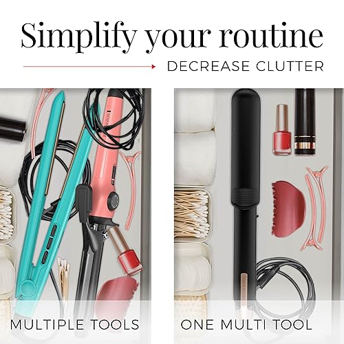 Miniatura 4 de Remington ONE - Plancha de pelo 3 en 1, rizador y varita de 1 1/4 pulgadas, multiestilizador con rango de calor ajustable y apagado automático