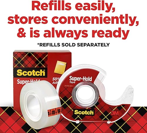Miniatura 6 de Scotch Cinta ancha superfija, 1 rollo, 50% más adhesiva, favorito de confianza, 1.5 x 650 pulgadas (198 W)