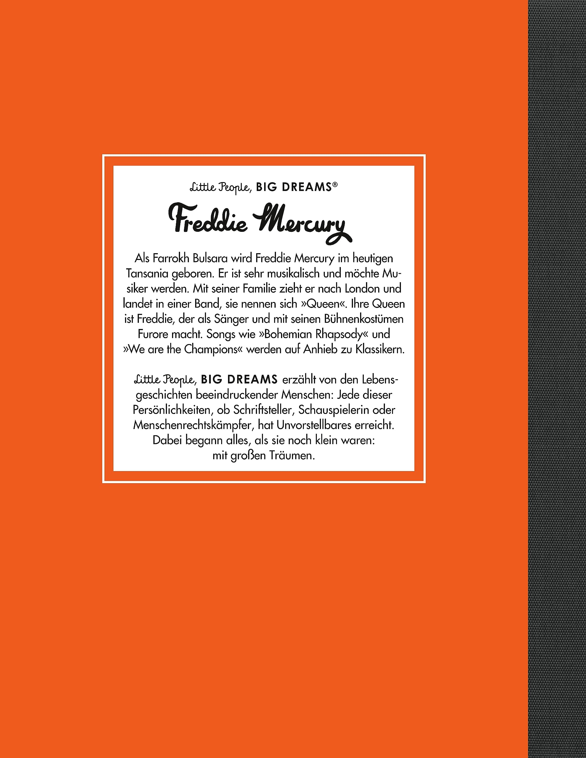 Freddie Mercury - Little People, BIG DREAMS (Deutsche Ausgabe): Kinderbuch ab 4 Jahre