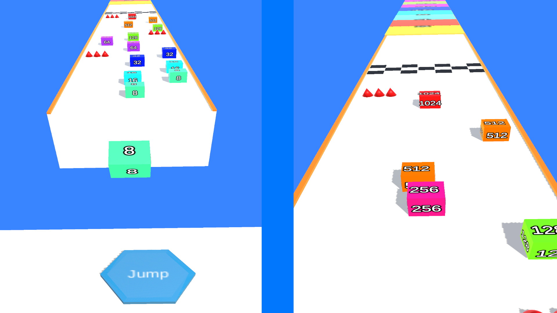 Jelly Rush: Jelli Merge 2048 Cube Run Adventure Game-Amazonアプリ