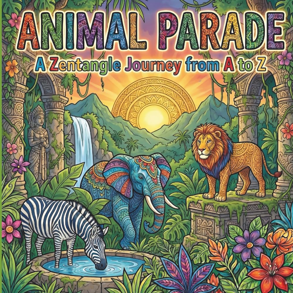 Animal parade : Learn Alphabet with Animals: A Fun A to Z Coloring Book to Learn Animals and Letters Through Creativity