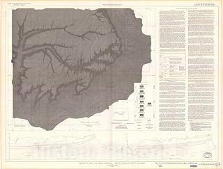 Historic Pictoric Map : Geology of Naval Oil Shale Reserves one and 3, Garfield County, Colorado, one949 Cartography Wall Art : 24in x 18in