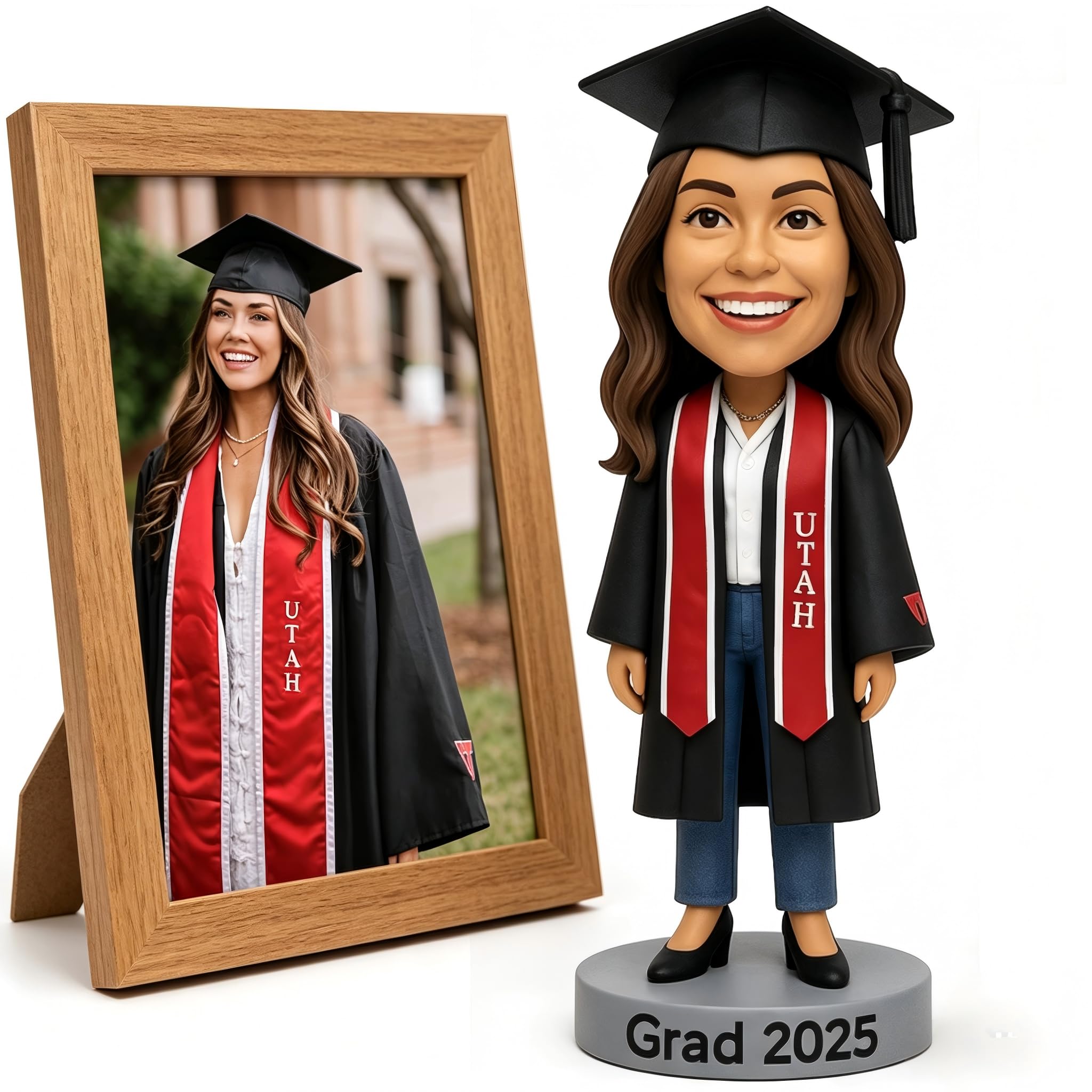 Custom Bobblehead,Graduation Bobblehead Figurines,Unique Handmade Bobbleheads Figurine,Action Figure Based on Your Photo,Gifts for Any Occasion(Proof Image Sent Before Crafting Begins) โ image 1