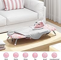 Vista 3 de APEXCHASER Tabla de planchar pequeña con soporte para plancha, tabla de planchar compacta con pies antideslizantes, tabla de planchar portátil