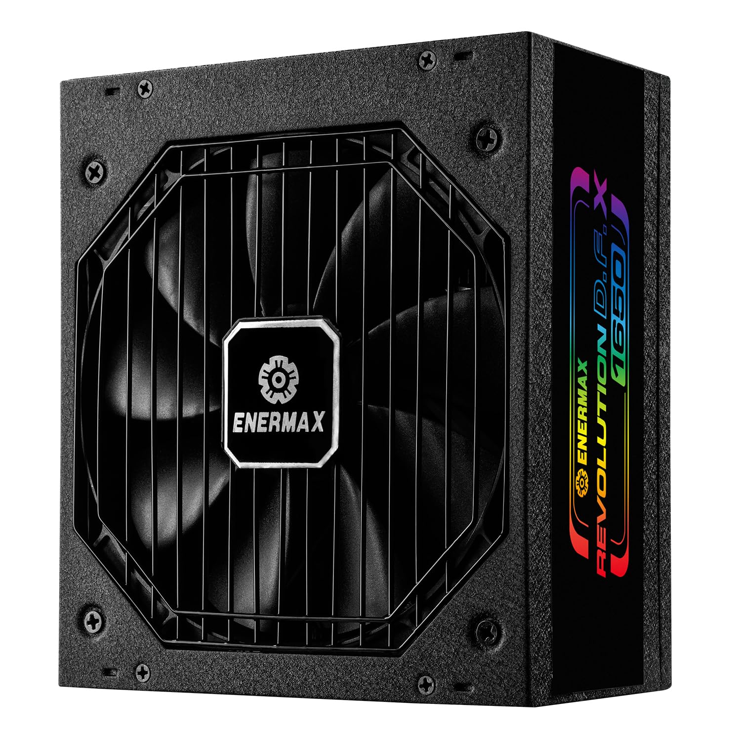 Alimentatore ENERMAX Revolution D.F. X ARGB ATX3.0 PCI-e 5.0 Compact Gaming&Streaming PC 1650W 80Plus Gold (completamente modulare, 2x 12VHPWR, semi-fanless), ERT1650EWT, nero