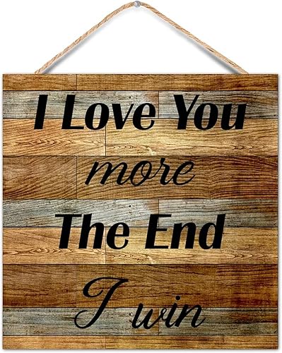 Vista 32 de Durx-litecrete ra de Campo para parejas, con tema de Aniversario con Texto en I Fucking Love You Love, arte para colgar en la pared, placa