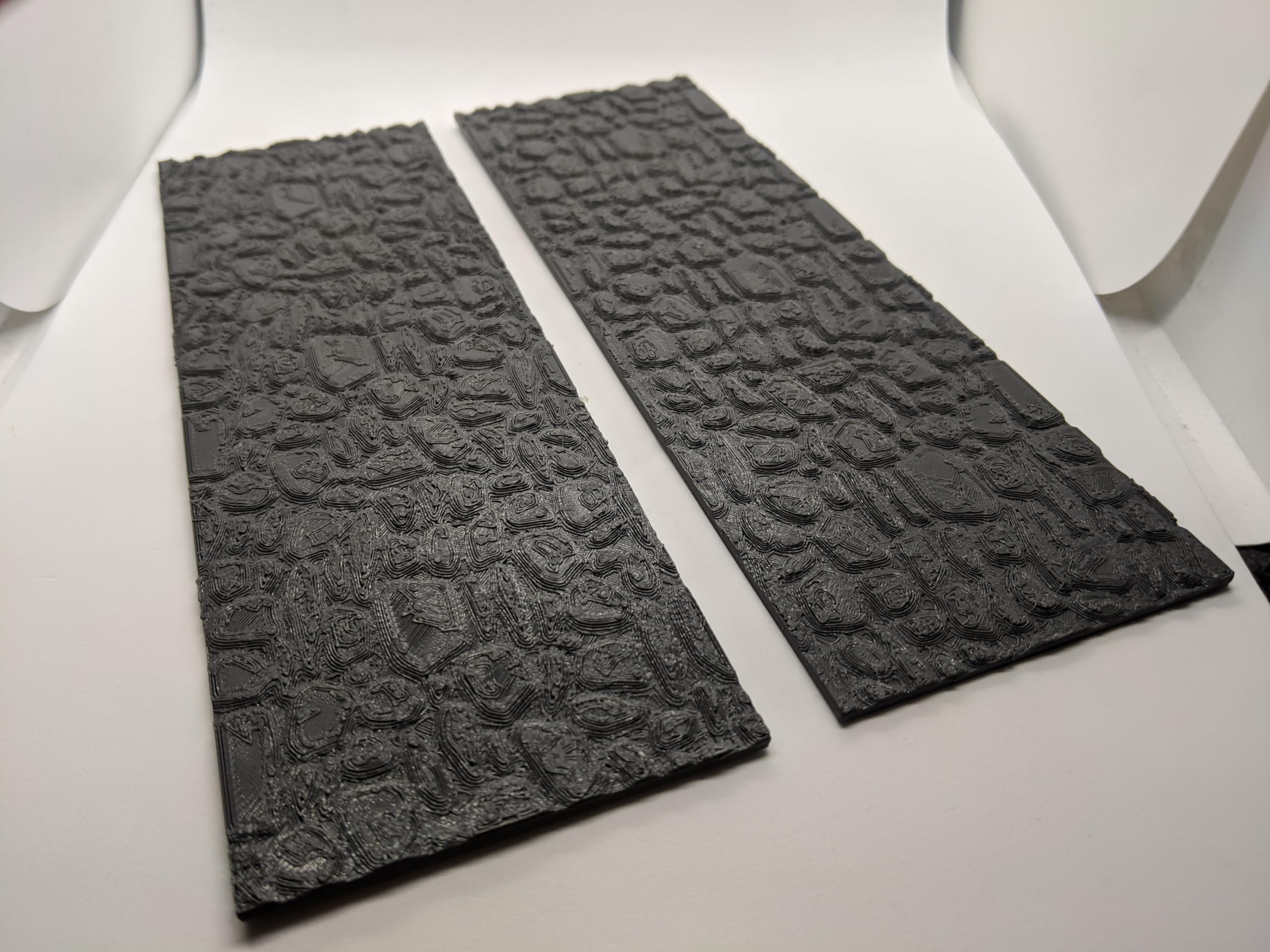 2x 200mm Cobblestone Roads Set, Grey