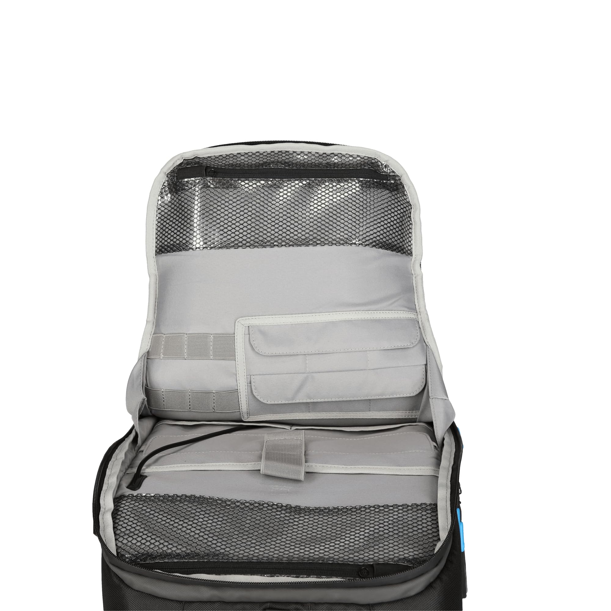 Rollei Fotoliner Ocean Pro: Großer Kamerarucksack in Schwarz aus 49 recycleten PET-Flaschen, Handgepäck-geeignet, inkl. Laptop-Fach, versetzbare Trennwände