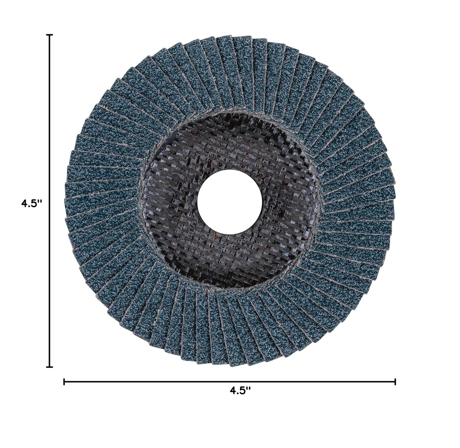 PFERD 62176 4-1/2" x 7/8" POLIFAN Flap Disc - Flat SG, Zirconia, 40 Grit (10 Pack)