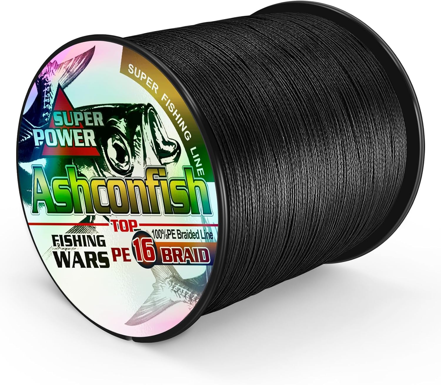 Ashconfish Braided Fishing Line-16 Strands Hollow Core Braided Line 20LB-500LB, 109/328/547/1093/1640/2187Yards(100M/300M/500M/1000M/1500M/2000M), Abrasion Resistant Zero Stretch Multiple Colors