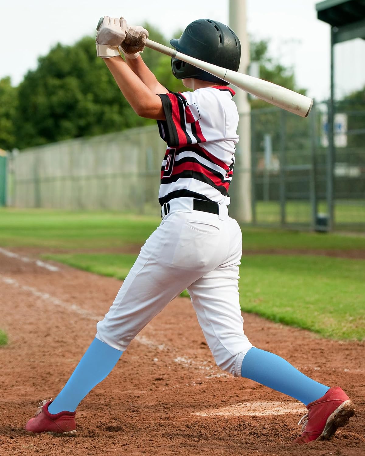 High Football Socks Multiple Sizes over the Knee Baseball Socks Extra Long for Youth Women and Men - Image 2