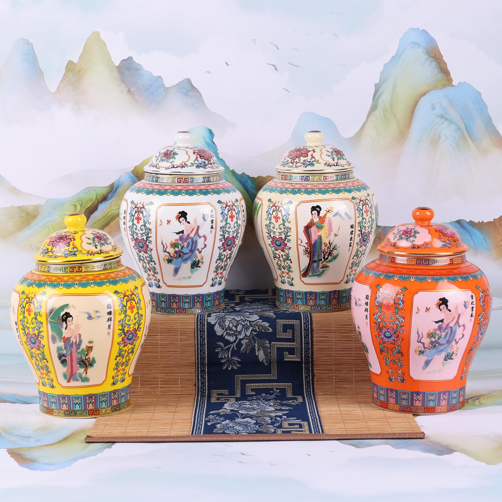 Amazon.com: Exquisite Enamel Ginger Jar - Tribute to China's Four