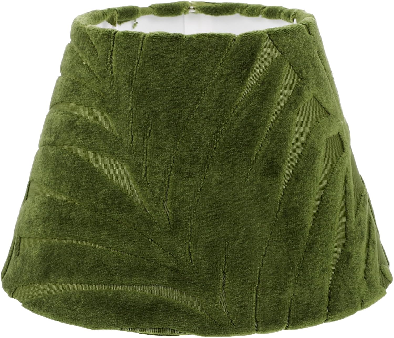 Ciieeo Fabric Lamp Shade with Convex Textured Leaves Pattern Decorative Replacement for Table and Desk Lamps Lightweight and Easy to Install for Bedroom and Living Decor