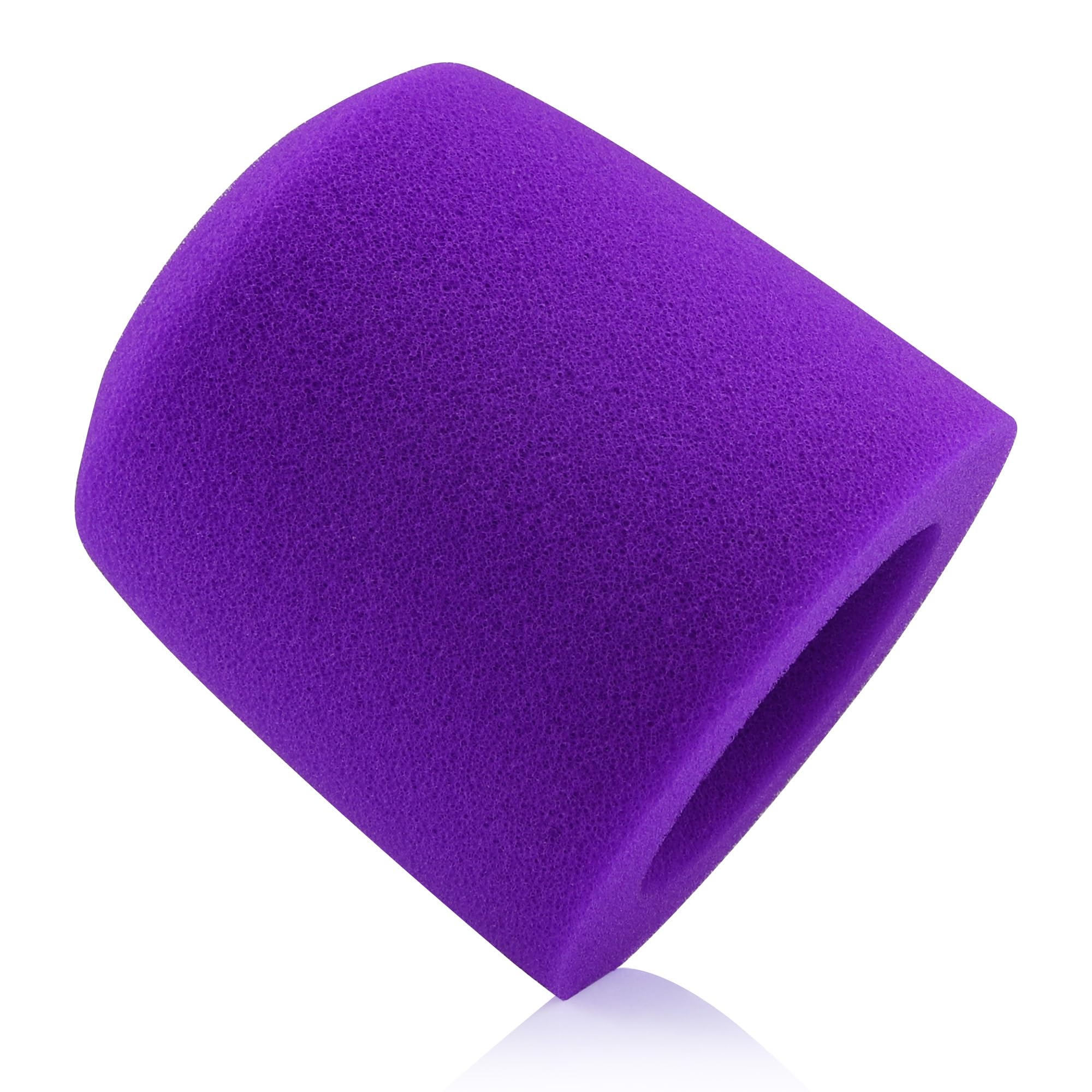 LEFXMOPHY MV7 Pop Filter for Shure MV7 MV7X Microphone Foam Cover Replacement, Purple Wind Muff