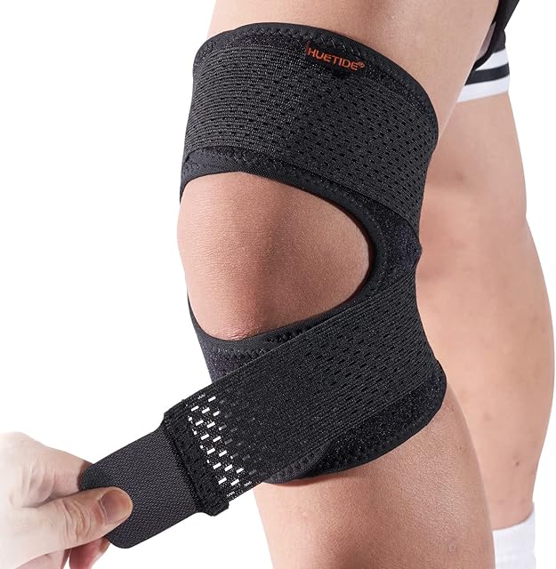HUETIDE Patella Tendon Knee Strap,knee Support For Women And Mens Knee Pain Relief,adjustable Knee Brace For Arthritis,runing,meniscus Tear, Joint Pain,walking,tennis Injury Recover,sports (X-Large)