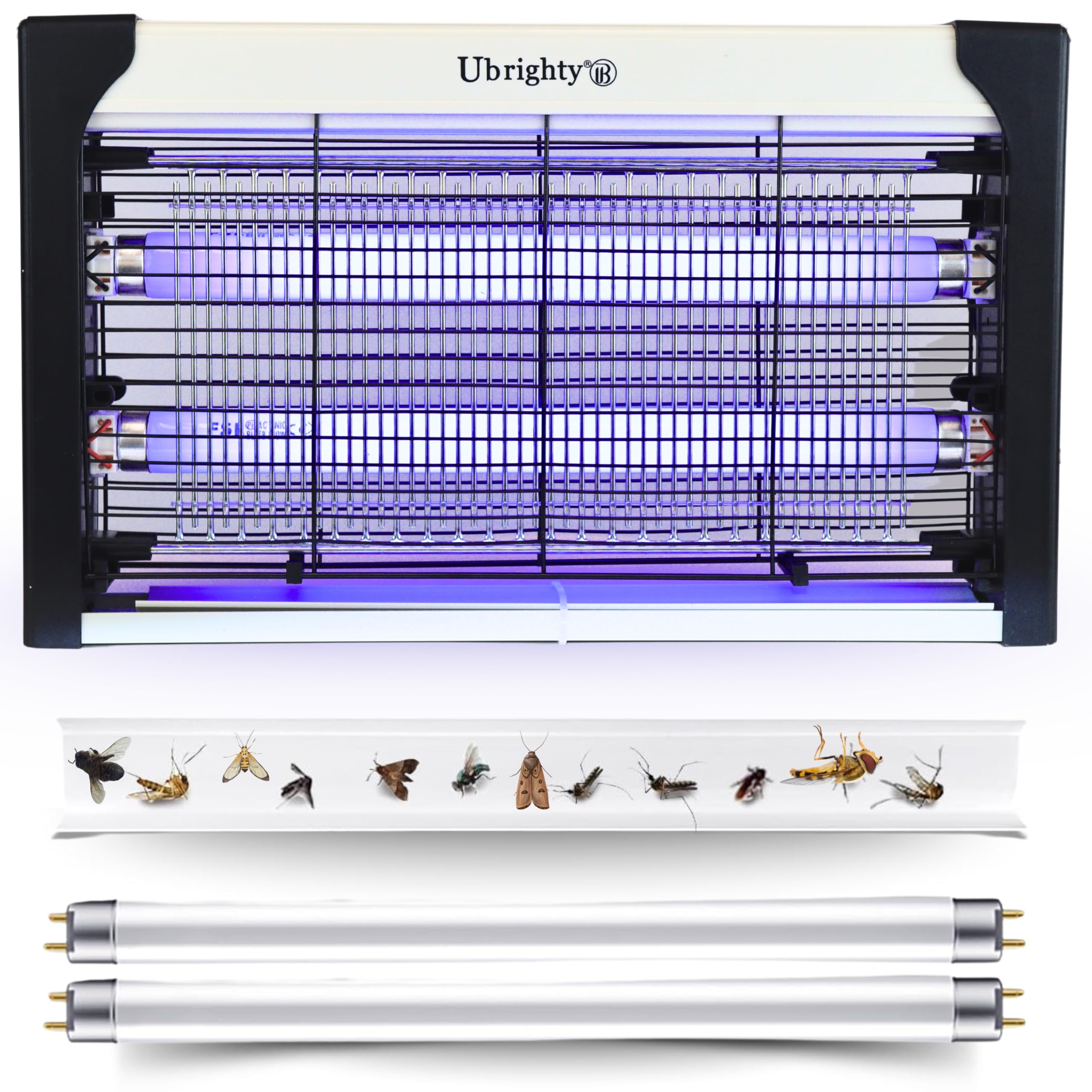 Insect Killer Machine-with 2 Extra Blue UV Tubes Electric Fly Catcher Machine Makhi Flies Killer Trapper-Bug Zapper for Home Kitchen House Bedroom Mosquito lamp Indoor Restaurants (W20)