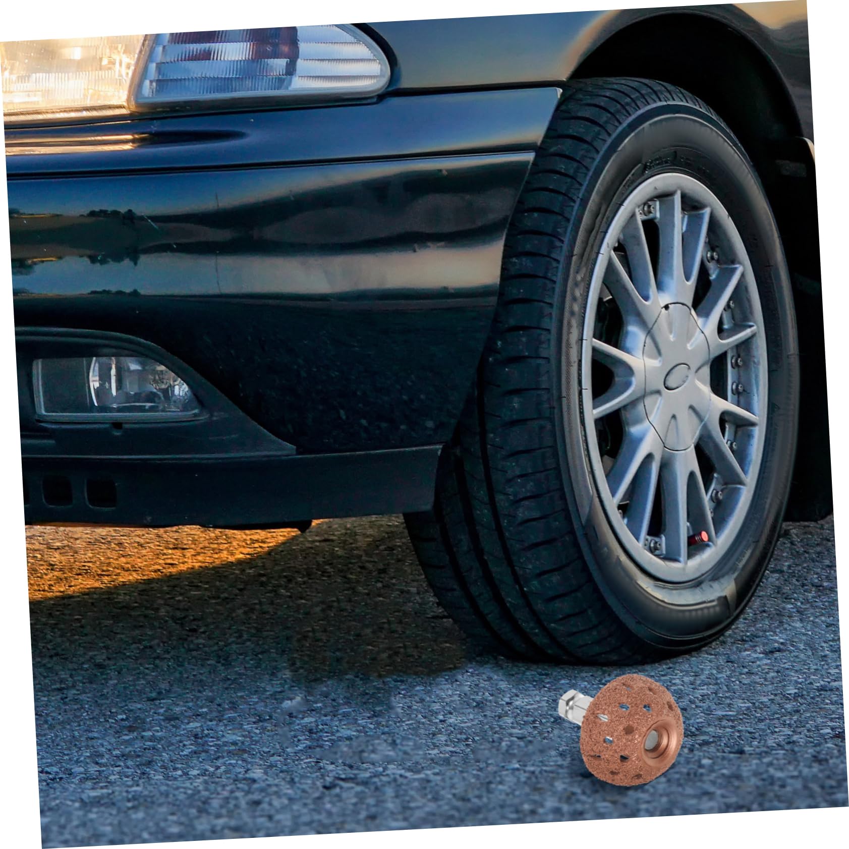 PartyKindom 3juegos Ruedas De Pulido Para Reparación De Neumáticos De Coche Con Varilla De Enlace Herramienta De Lijado Para Neumáticos Para Pulido y Rectificado De Caucho