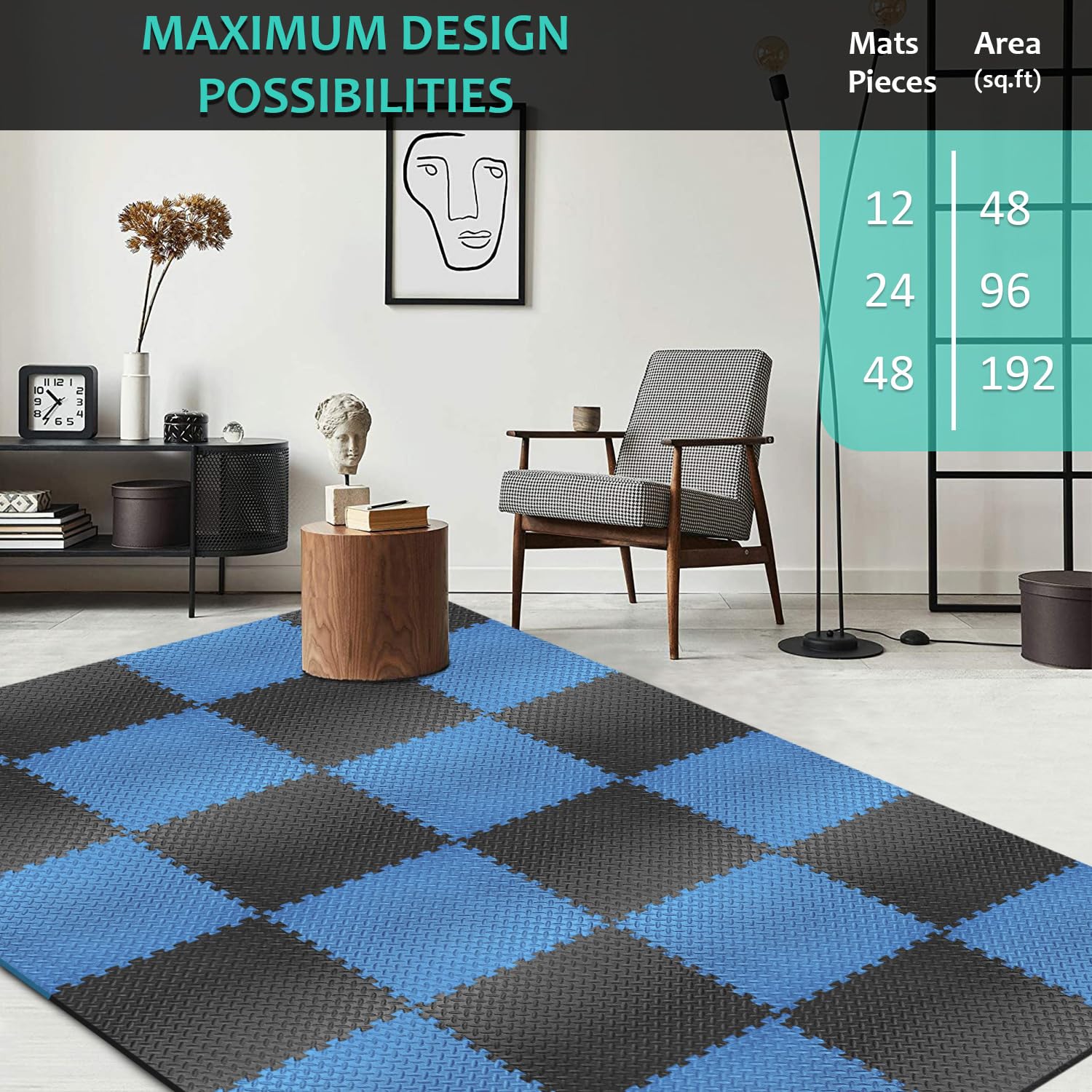 Gym Flooring For Home Gym 48 Puzzle Gym Mats (24