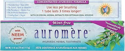Auromere Herbal Toothpaste Mint Free 4.16 Oz Pack of 1
