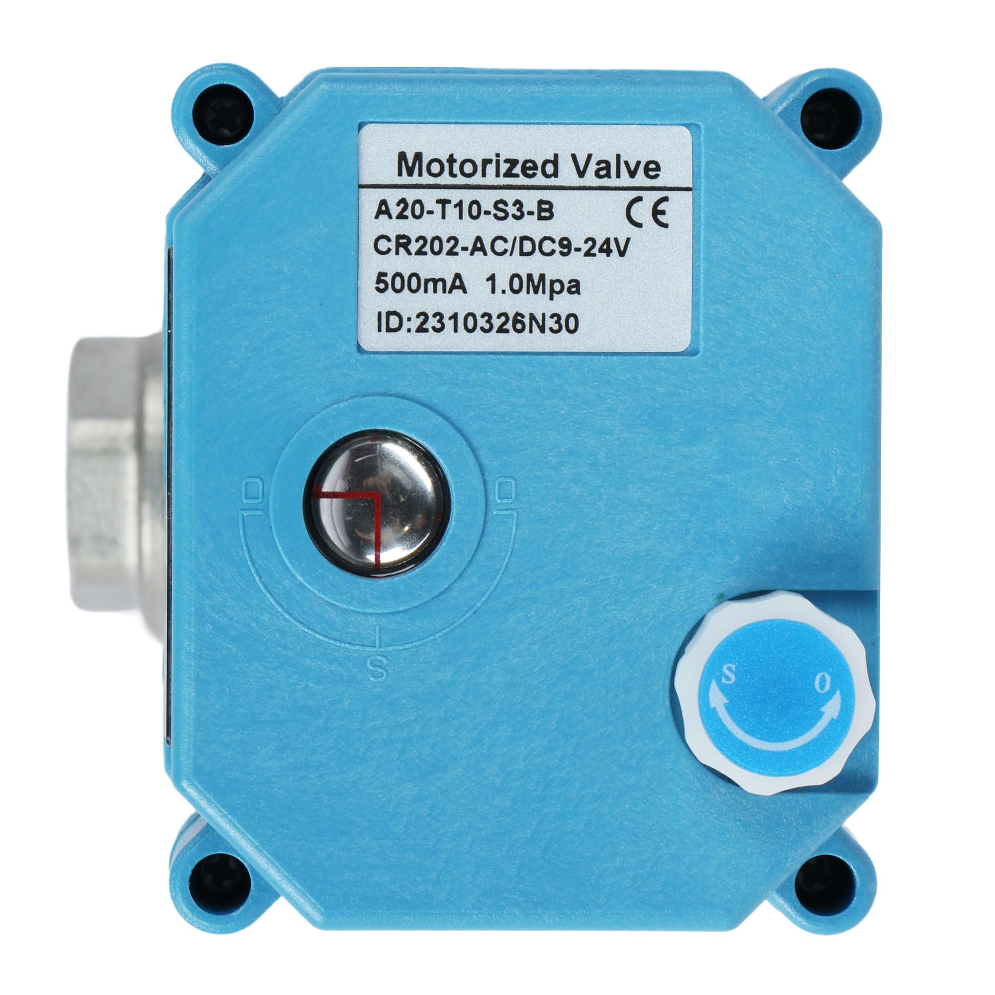 Electric 3 Way Motorized Ball Valve - Heavy Duty Multipurpose L Type Water Shutoff Valve - 3 Way Valve with Manual Function, Standard Port by U.S. Solid - Image 3