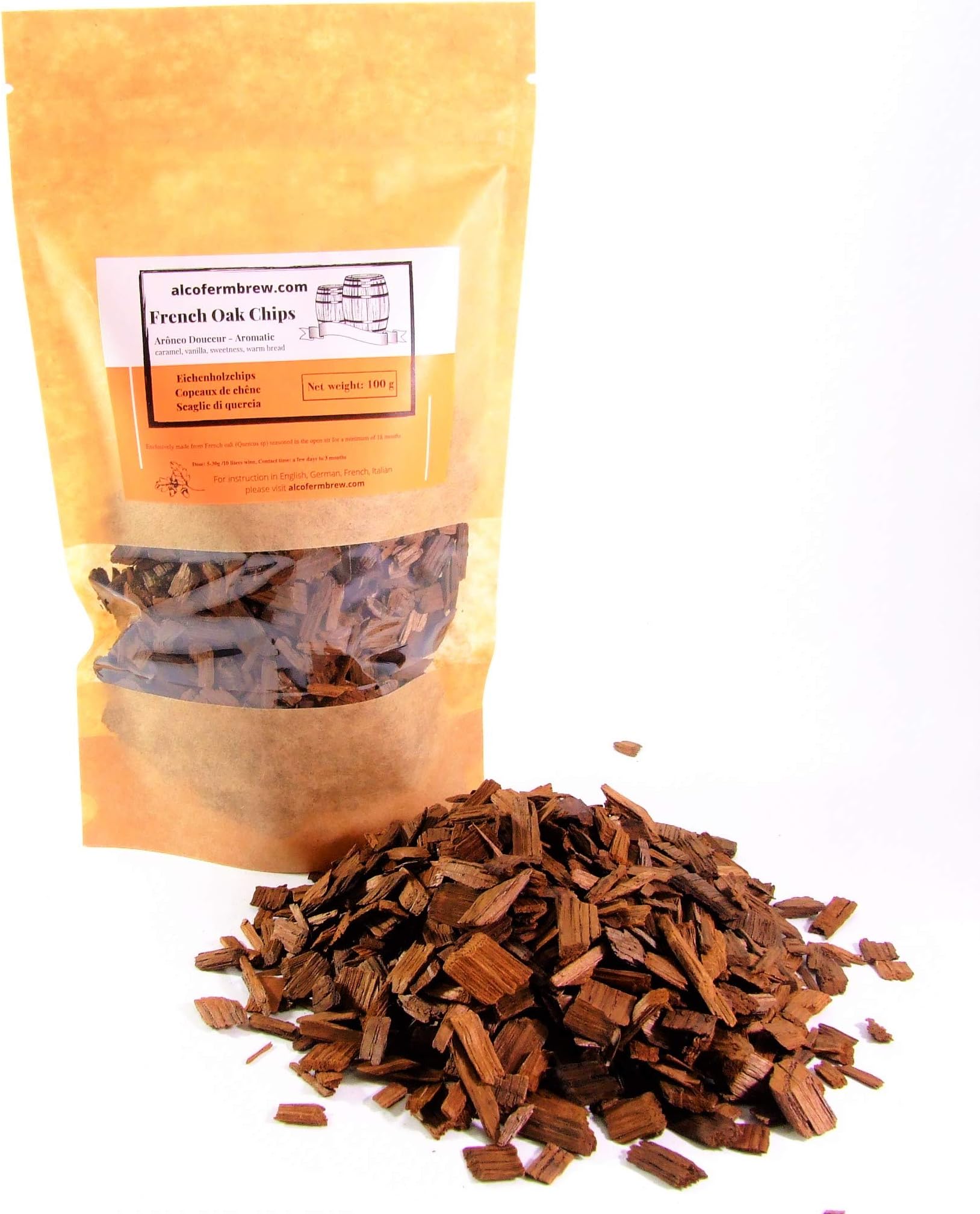 Stark Geröstete Eichenchips Für Wein & Spirituosen - Intensives Vanille-Karamell-Aroma