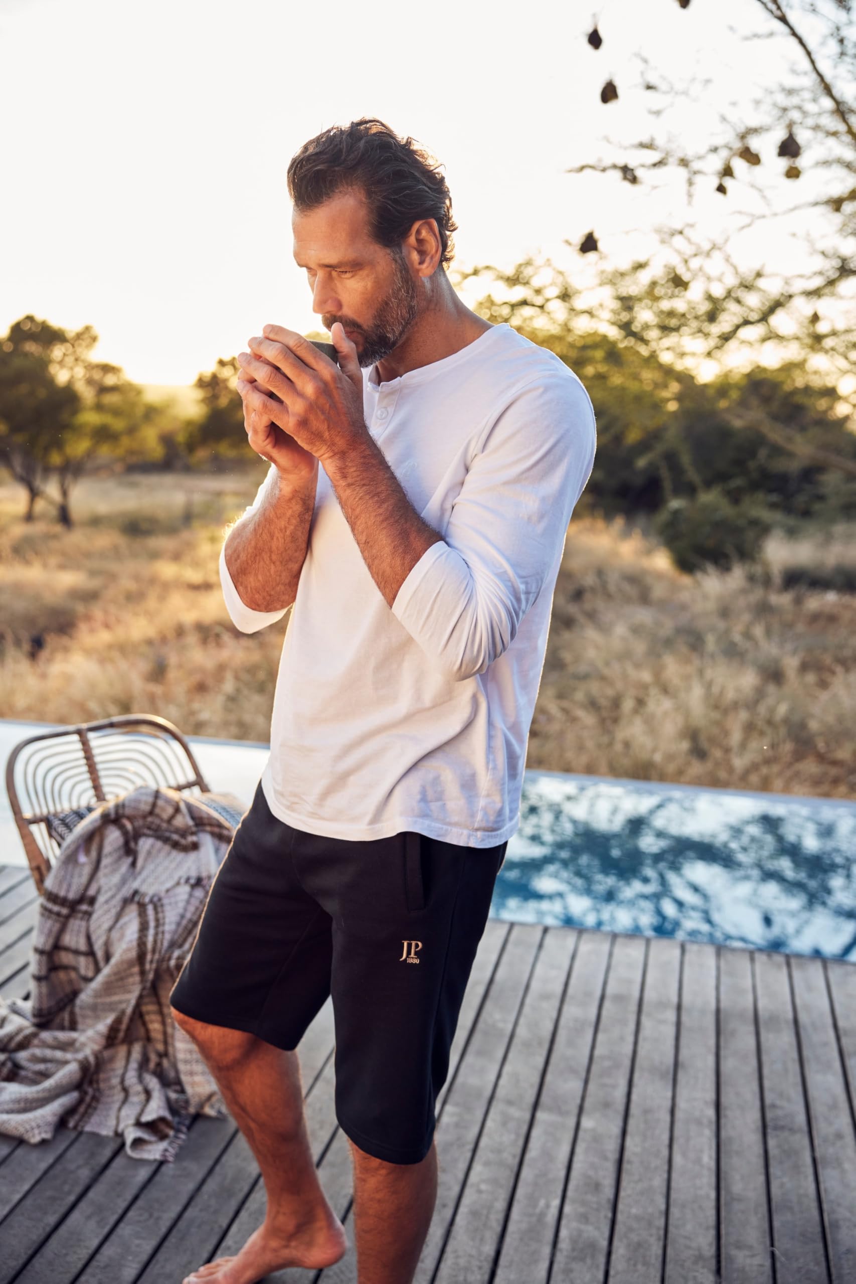 JP 1880 Hommes Grandes Tailles L-8XL Bermuda Collection Basic, Pantalon de Jogging Court 702636