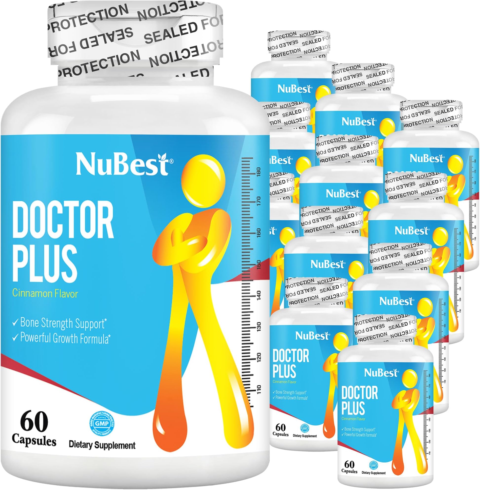 Doctor Plus - Empower Bone Strength, Bone Strong & Development for Children (10+) & Teens - 720 Count (12 Pack)