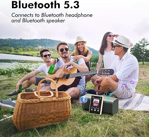Miniatura 3 de Reproductor de MP3 de 64 GB Bluetooth de 5.3, 2.8 pulgadas, reproductor de música portátil, reproductor de MP4, reproductor de MP3 con altavoz para