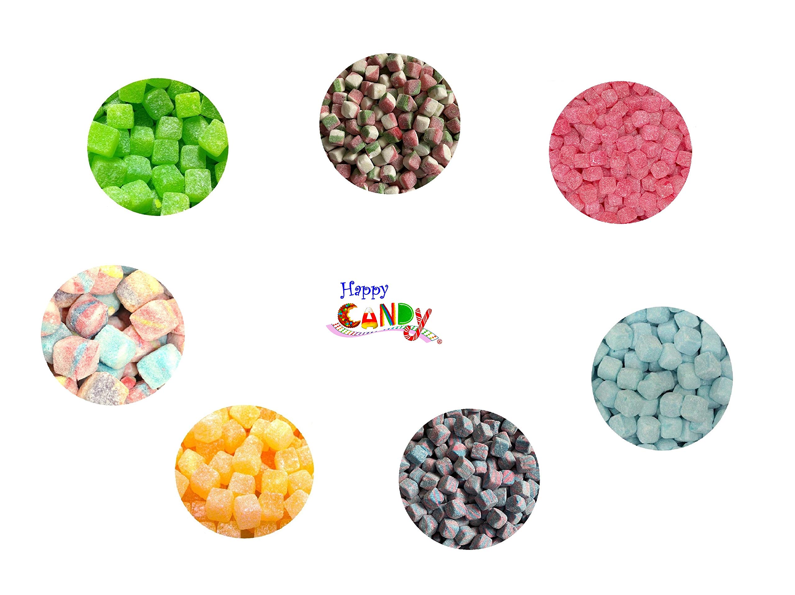 Kola Cubes Pineapple Apple Tutti Fruiti Raspberry Pick N Mix Retro Sweets (Mix Up Cubes - 7 Flavours, 1 Kilogram)