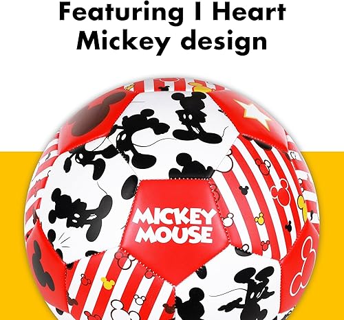 Miniatura 3 de Disney Mickey Mouse Soccer Ball, Sizes 3, 5, Officially Licensed Youth Kids Futbol
