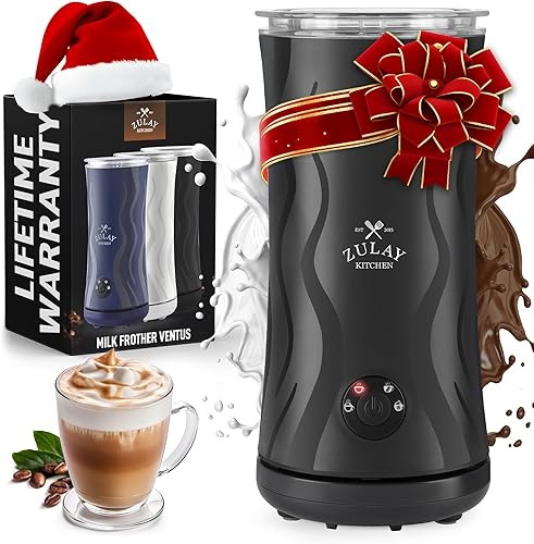 Miniatura 49 de Zulay - Espumador de leche y vaporizador 4 en 1 – Máquina de espuma caliente y fría, calentador de leche y mezcla de chocolate – Control automático