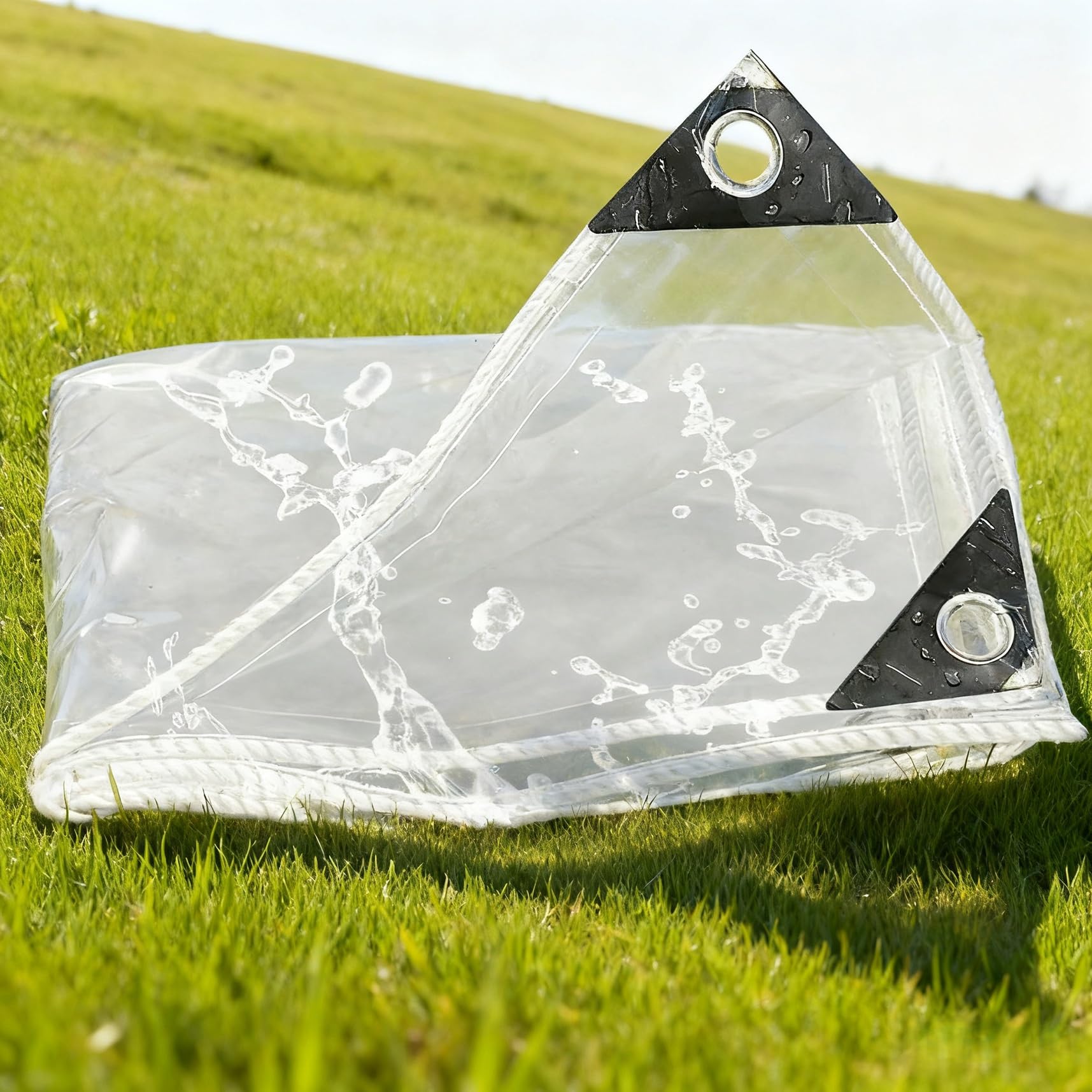 Lona impermeable con ojales para proteger el invernadero de la lluvia y el viento