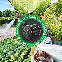 Vista 7 de VIVOSUN Bomba de transferencia de agua 1HP, bomba de transferencia de agua con carcasa de hierro fundido de 2700 GPH con interruptor