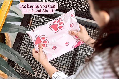 Miniatura 6 de Bolsas de envío de polietileno de 10 x 13 pulgadas paquete de 100 5 diseños 20 piezas de cada una bolsa de entrega reciclable sobres no acolchados