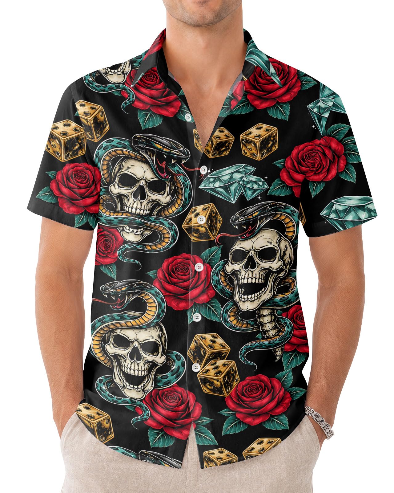 99TIMORO Movie Characters Halloween Shirt for Men Short Sleeve Top