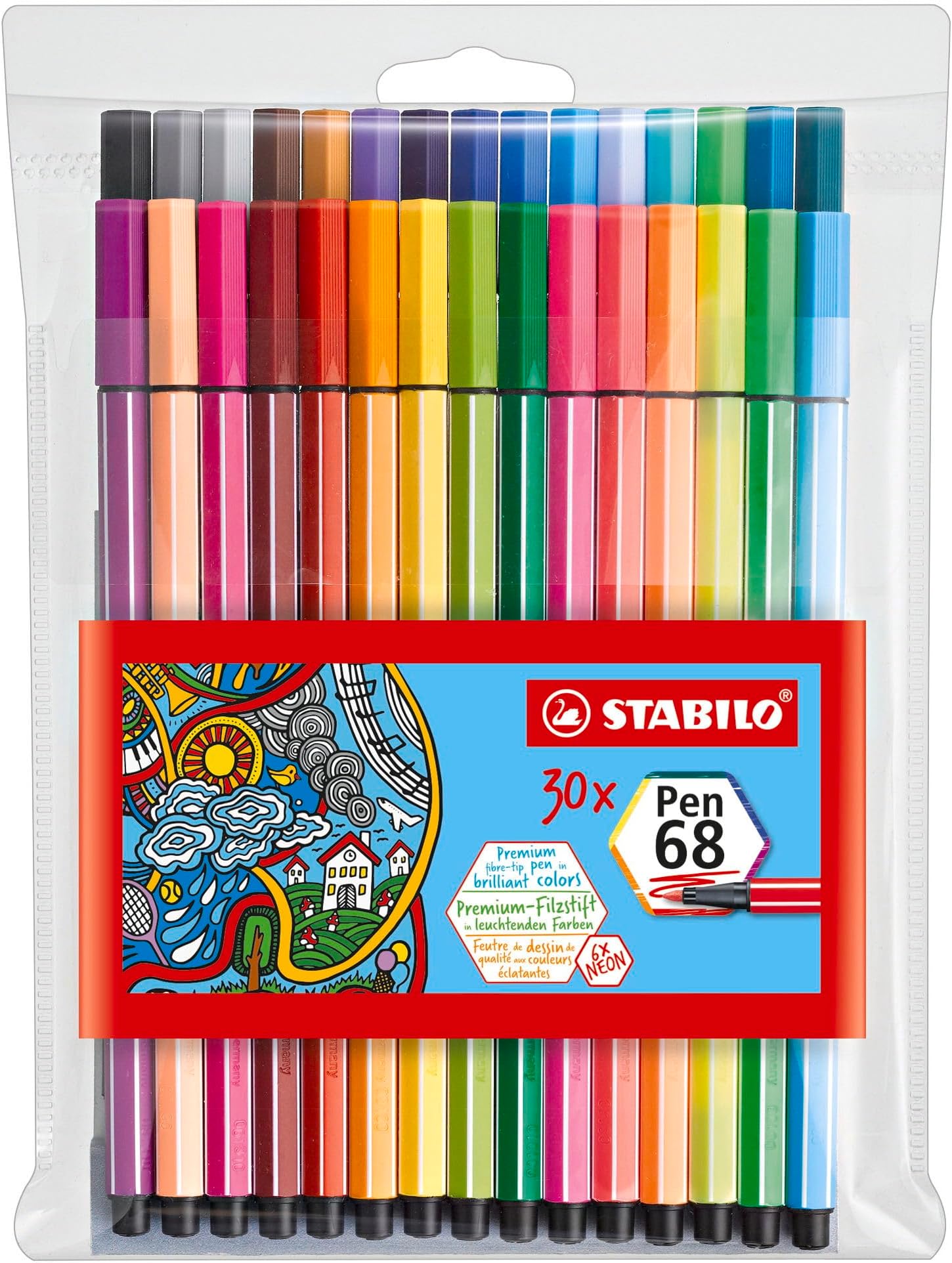 STABILO PEN 68 WALLET SET 30