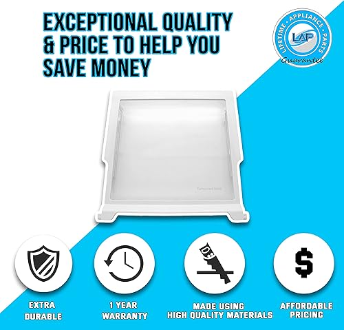 Miniatura 4 de WPW10276341 - Estante de cristal mejorado para el refrigerador Whirlpool, WPW10276341