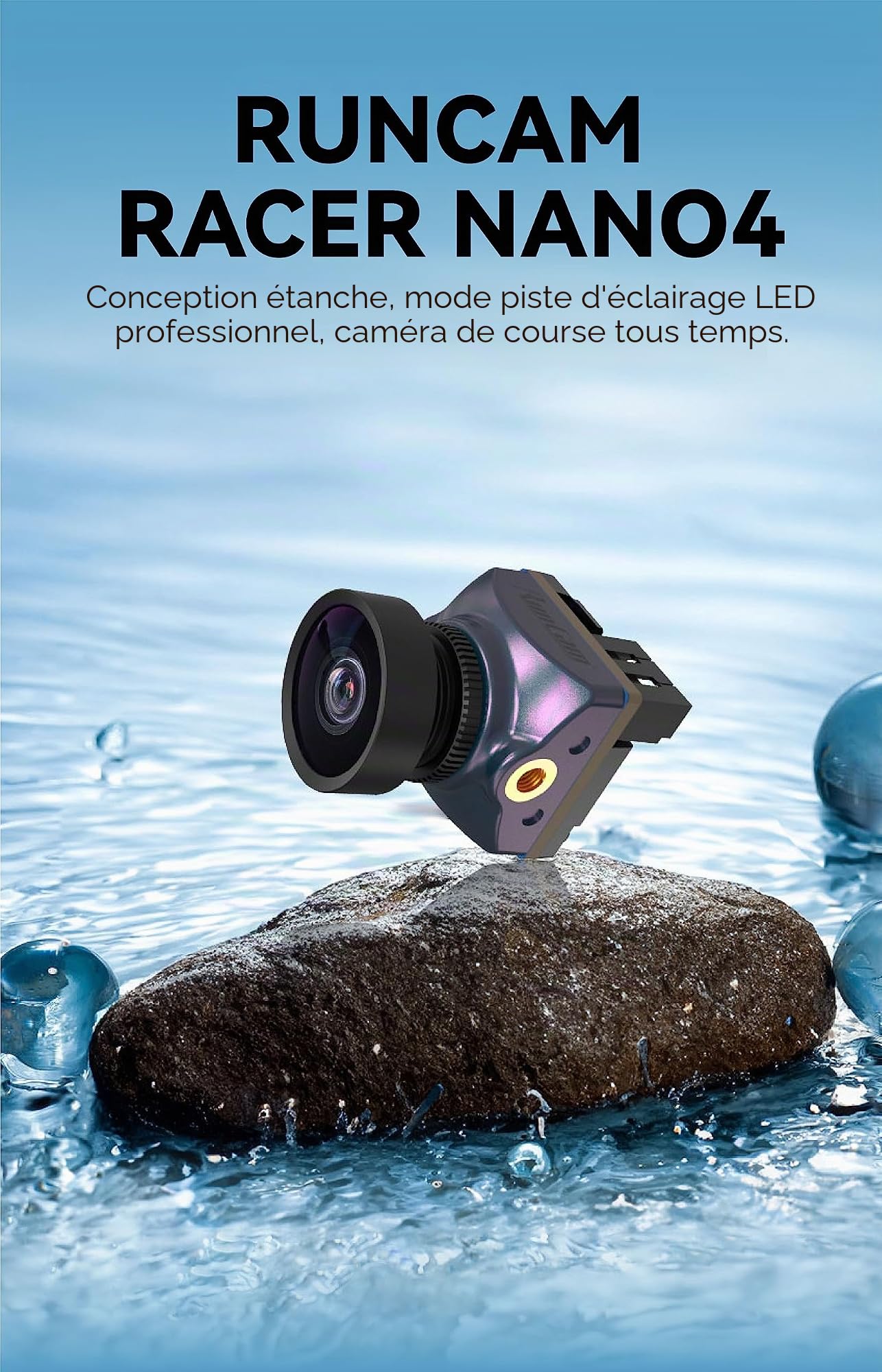 RunCam Racer Nano 4 FPV Caméra étanche 1200TVL toutes saisons pour FPV Racing Drone