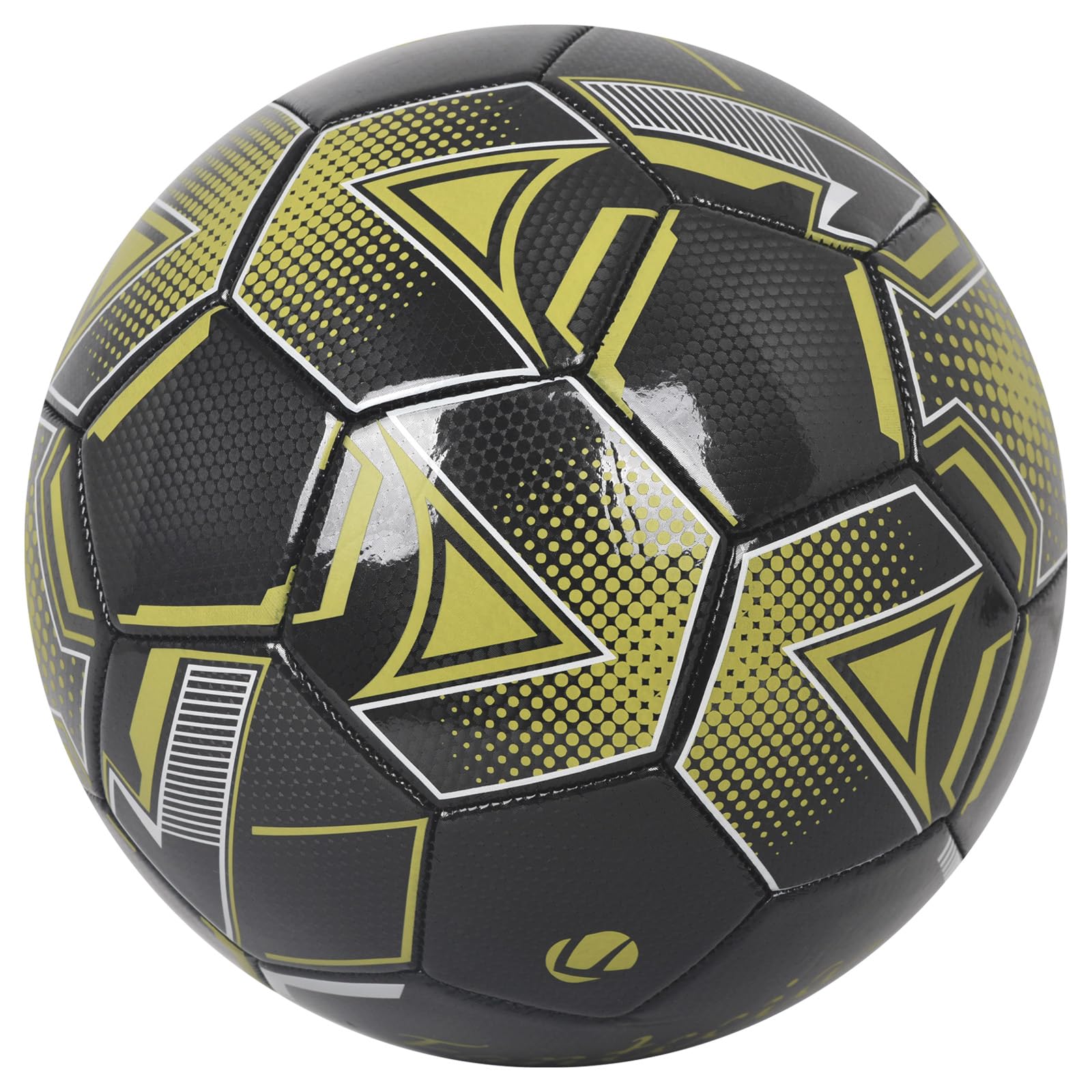 Pallone da Calcio in Pelle Misura 5 con Pompa, Pallone da Calcio per Allenamento Indoor e Outdoor