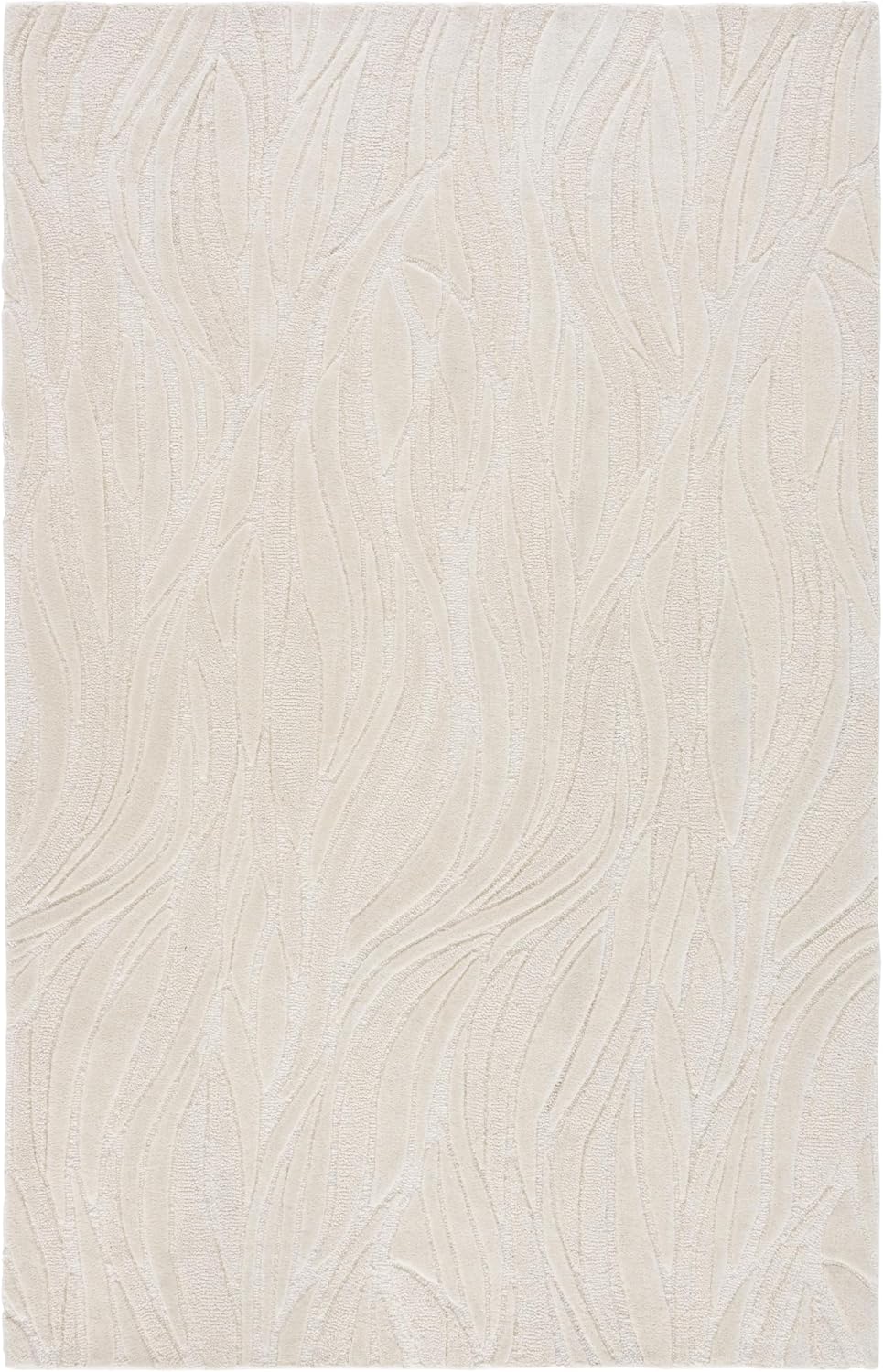 SAFAVIEH Area Rug 5x8 - Mykonos Collection - Ivory, Handmade Wool, Ideal for Living Room, Bedroom, Dining Space (MKN701A)