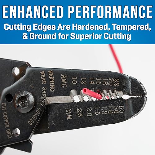 Miniatura 5 de Jonard Tools JIC-1022 10-22 AWG Pelacables y cortador, longitud de 6-34"