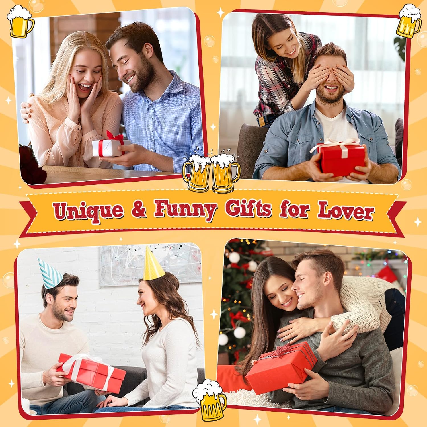 Crochet Beer Anniversary Birthday Gifts for Boyfriend Girlfriend Men Women | Funny To My Love Cute Sweetest Day Gift for Him Her, Romantic I Love You Boyfriend Day Gift for Bf Husband Couples Man Fiance