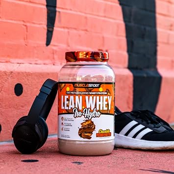 Musclesport Lean Whey RevolutionTM Protein Powder - Whey Protein Isolate - Low Calorie, Low Carb, Low Fat, Incredible Flavors - 25g Protein per Scoop - 5lb Chocolate Peanut Butter